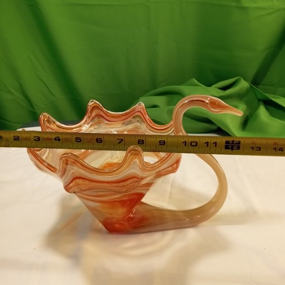 Mid Century Art Blown Glass Swan - Picture 12 of 14